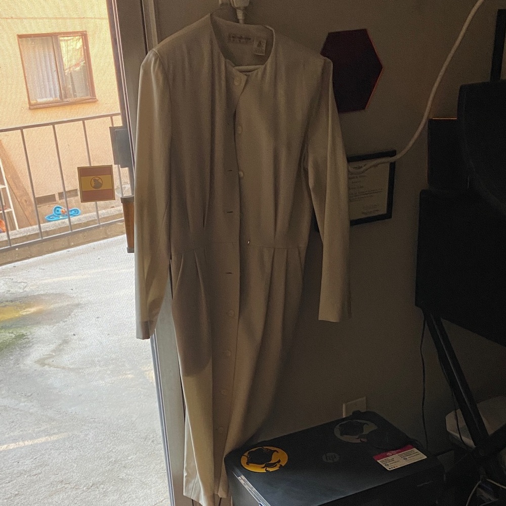 Liz Claiborne Cream Wool Dress Vintage